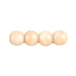 Round Beads 5mm White/Beige 1200pc (07104)