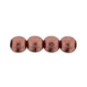 Round Beads 6mm Saturated Metallic Grenadine 600pc (04B01)