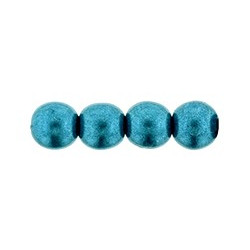 Round Beads 6mm Saturated Metallic Shaded Spruce 600pc (04B07)