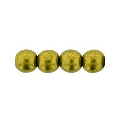 Round Beads 6mm Saturated Metallic Meadowlark 600pc (05A03)