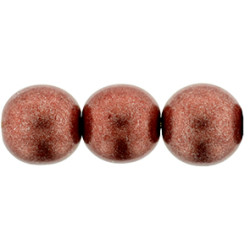 Round Beads 8mm Saturated Metallic Grenadine 300pc (04B01)