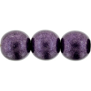 Round Beads 8mm Saturated Metallic Tawny Port 300pc (04B02)