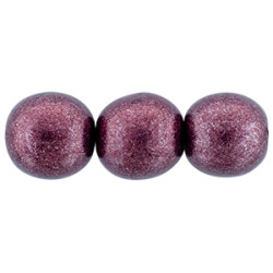 Round Beads 8mm Saturated Metallic Red Pear 300pc (06B01)