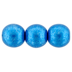 Round Beads 8mm Saturated Metallic Nebulas Blue 300pc (06B03)