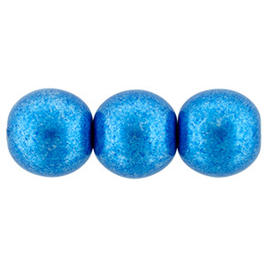 Round Beads 8mm Saturated Metallic Nebulas Blue 300pc (06B03)