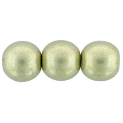 Round Beads 8mm Saturated Metallic Limelight 300pc (06B09)