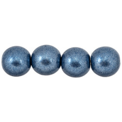 Round Beads 8mm Saturated Metallic Bluestone 300pc (07B02)