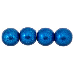 Round Beads 8mm Saturated Metallic Galaxy Blue 300pc (07B03)