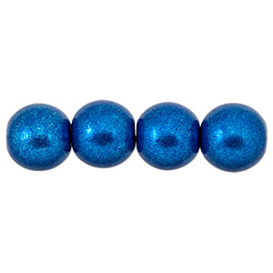 Round Beads 8mm Saturated Metallic Galaxy Blue 300pc (07B03)
