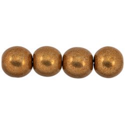 Round Beads 8mm Saturated Metallic Hazel 300pc (07B05)