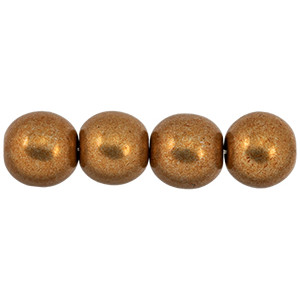 Round Beads 8mm Saturated Metallic Hazel 300pc (07B05)