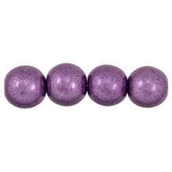 Round Beads 8mm Saturated Metallic Grapeade 300pc (07B06)