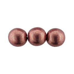 Round Beads 8mm Sueded Gold Lantana 300pc (08A02)