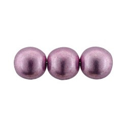 Round Beads 8mm Sueded Gold Orchid 300pc (08A03)