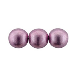 Round Beads 8mm Sueded Gold Orchid 300pc (08A03)