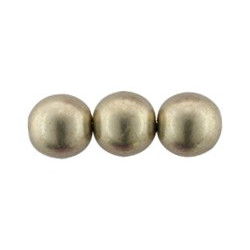Round Beads 8mm Sueded Gold Cloud Dream 300pc (08A05)