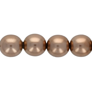 Round Beads 8mm Pearl Coat - Gold 300pc (70816AL)