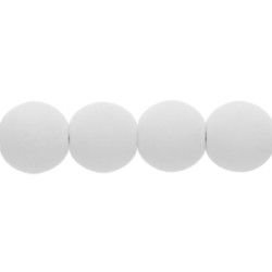 Round Beads 8mm Matte - Alabaster 300pc (M02010)