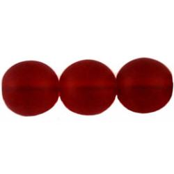 Round Beads 10mm Matte - Siam Ruby 300pc (M90090)
