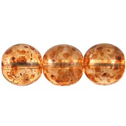 Round Beads 10mm Crystal - Picasso 300pc (T00030)