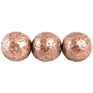 Round Beads 12mm Pearl Coated Etching 150pc (70815A)