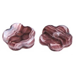 Flower 7mm Opaque White/Amethyst Swirl 250gr (25000)