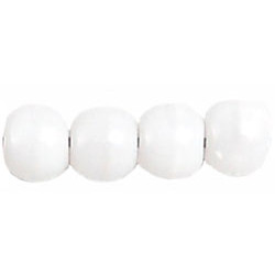 Beads 6mm Opaque White Silk 250gr (04000)