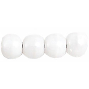 Beads 6mm Opaque White Silk 250gr (04000)