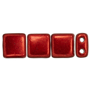 Tile Bead 6mm Saturated Metallic Merlot 600pc (07B10)
