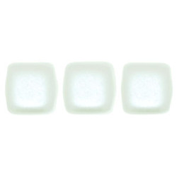 Tile Bead 6mm Pearl Coat - Snow 600pc (25001AL)