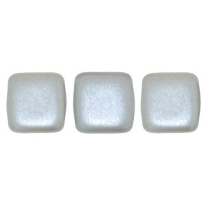 Tile Bead 6mm Pearl Coat - Silver 600pc (25028AL)