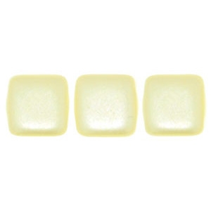 Tile Bead 6mm Pearl Coat - Cream 600pc (25039AL)