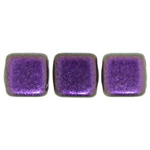 Tile Bead 6mm Polychrome - Black Currant 600pc (94101JT)