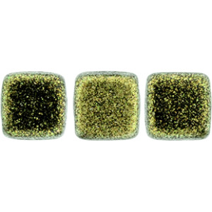 Tile Bead 6mm Polychrome - Gold Rush 600pc (94107JT)