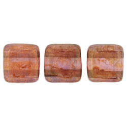 Tile Bead 6mm Luster - Rose/Gold Topaz 600pc (AK00030)