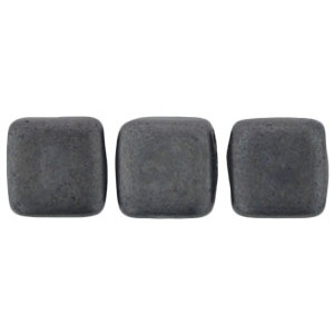 Tile Bead 6mm Matte - Hematite 600pc (ML23980)
