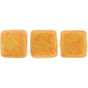Tile Bead 6mm Pacifica - Tangerine 600pc (S1004WH)