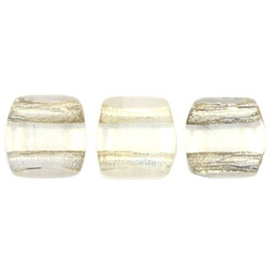 Tile Bead 6mm Crystal - Silver-Lined 600pc (SL00030)