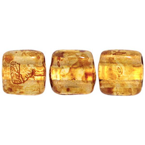 Tile Bead 6mm Crystal - Picasso 600pc (T00030)