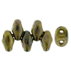 MiniDuo 4x2,5mm Opaque Olivine - Bronze Picasso 50gr (LG53410)