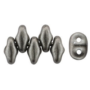 SuperDuo 5x2mm Saturated Metallic Frost Gray 100gr (07B08)