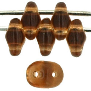 SuperDuo 5x2mm Smoky Topaz 100gr (10230)