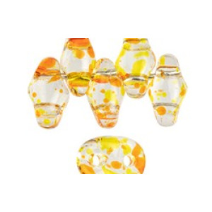 SuperDuo 5x2mm Confetti Splash - Orange Yellow 100gr (24402CR)