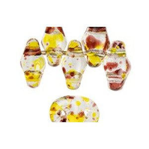 SuperDuo 5x2mm Confetti Splash - Red Yellow 100gr (24403CR)