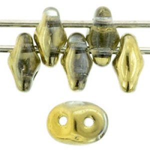 SuperDuo 5x2mm Crystal - Topaz 100gr (26441CR)