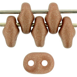 SuperDuo 5x2mm Satin Metallic Terra Cotta 100gr (29487AL)