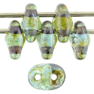 SuperDuo 5x2mm Crystal - Blue Glaze 100gr (65431CR)