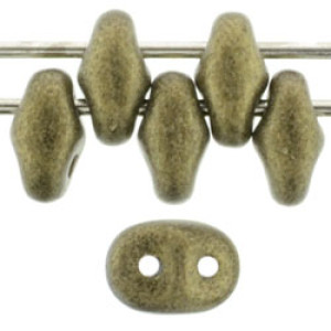 SuperDuo 5x2mm Metallic Suede - Gold 100gr (79080MJT)