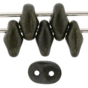 SuperDuo 5x2mm Metallic Suede - Dk Green 100gr (79082MJT)