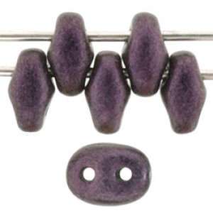 SuperDuo 5x2mm Metallic Suede - Pink 100gr (79086MJT)
